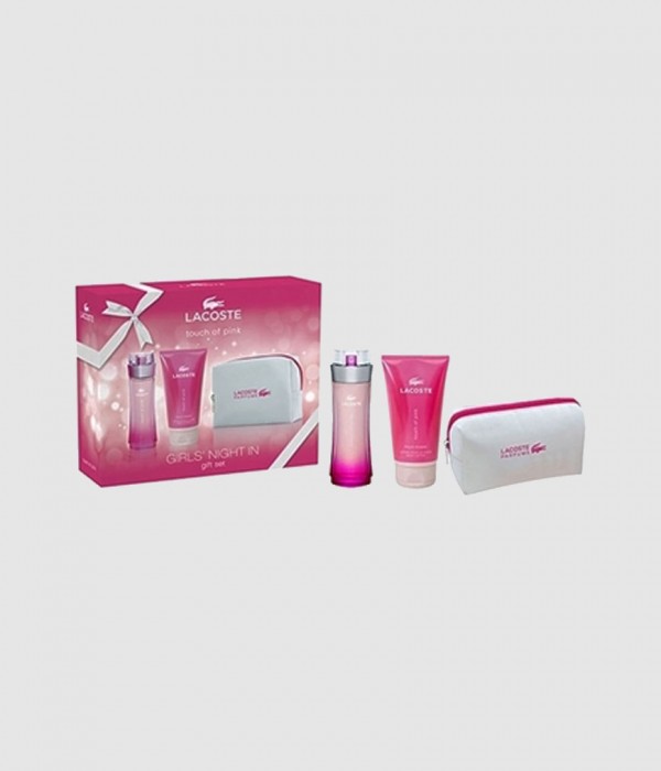 pink lacoste perfume gift set
